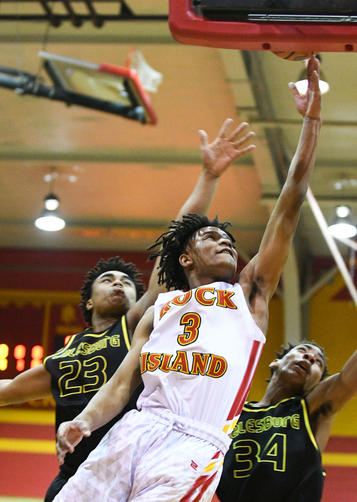 Prep Boys' Basketball: Galesburg at Rock Island